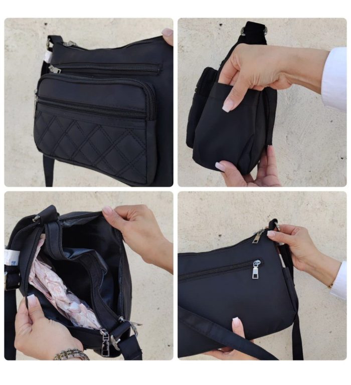کیف پر زیپ گلدوزی شده