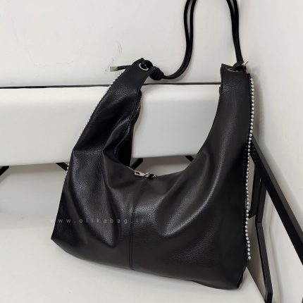 کیف زنانه بزرگ دوشی بغل مروارید نیکول